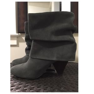 Steve Madden Carlsen Grey Suede Booties